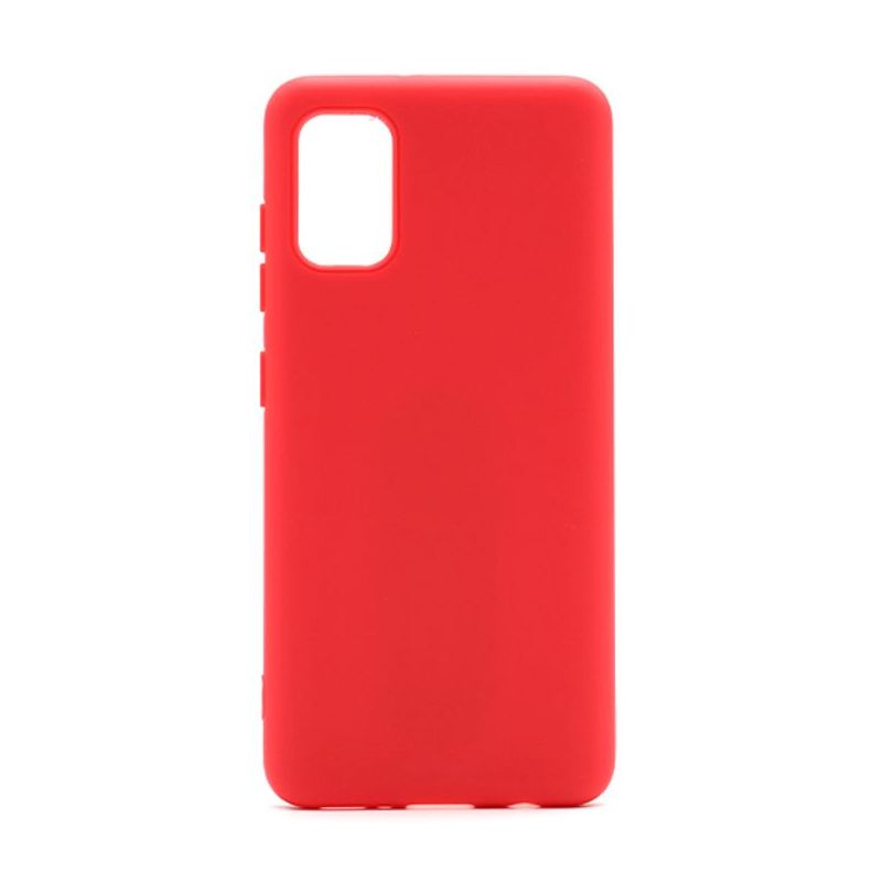 Futrola Soft with metal plate za Samsung A415F Galaxy A41 crvena