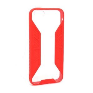 Futrola TOUGH CLEAR za Iphone 5G/5S/SE crvena