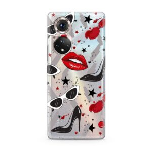 Futrola ULTRA TANKI PRINT CLEAR za Honor 50 Pro ND0095