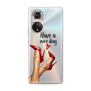 Futrola ULTRA TANKI PRINT CLEAR za Honor 50 Pro ND0098