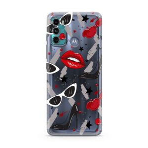 Futrola ULTRA TANKI PRINT CLEAR za Motorola Moto G40/Moto G60 ND0095