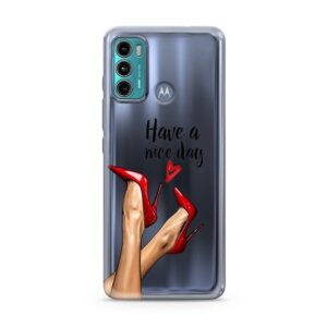 Futrola ULTRA TANKI PRINT CLEAR za Motorola Moto G40/Moto G60 ND0098