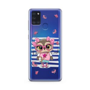 Futrola ULTRA TANKI PRINT CLEAR za Samsung A217F Galaxy A21s ND0087