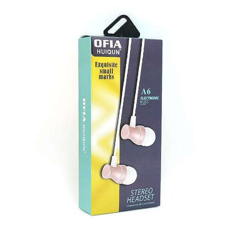 Handsfree slusalice OFIA A6 NEW bele