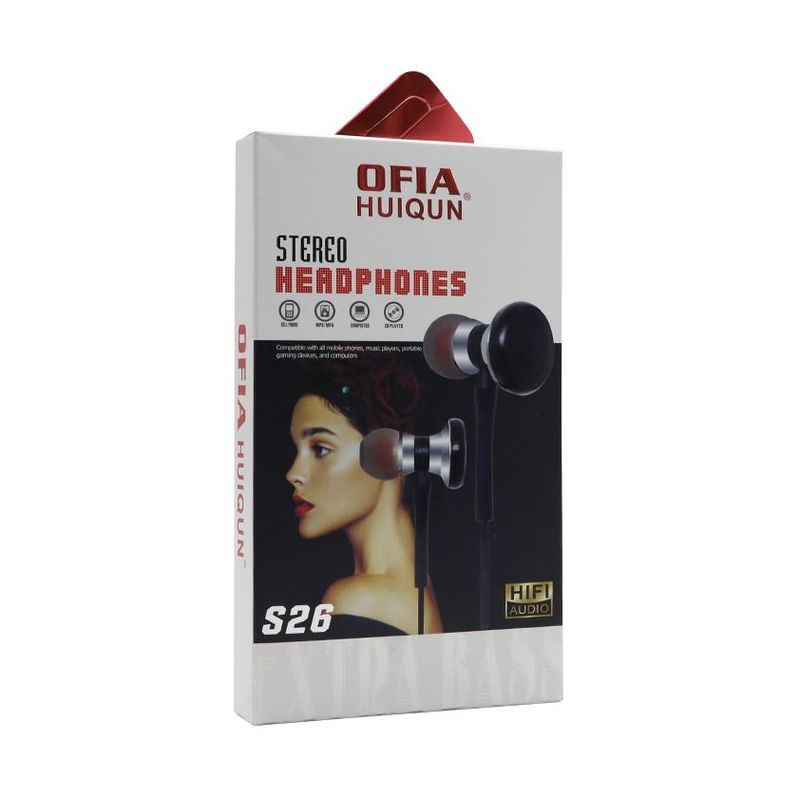 Handsfree slusalice OFIA S26 crne