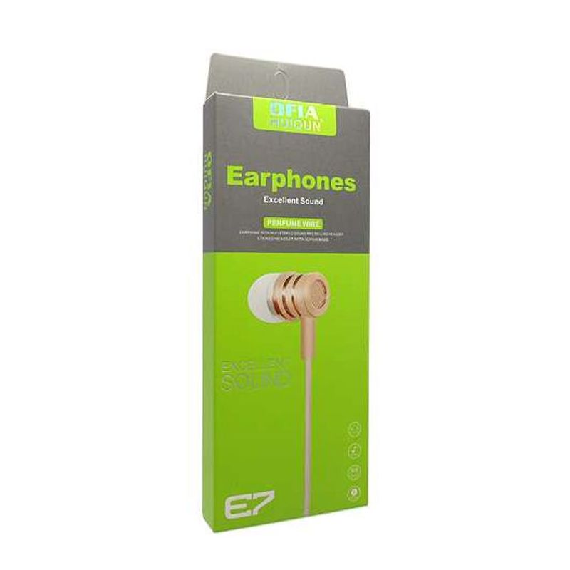 Handsfree slusalice OFIA univerzalne 3.5mm E7 pink