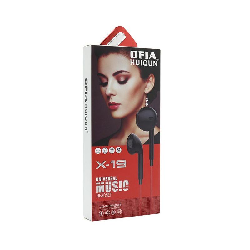 Handsfree slusalice OFIA univerzalne 3.5mm X-19 bele