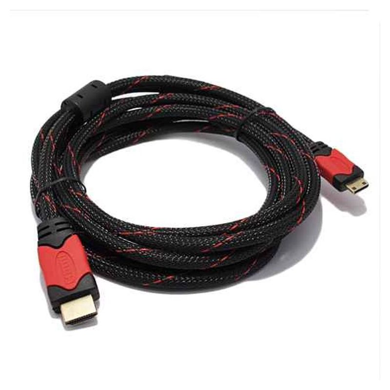 HDMI kabal na HDMI mini 3m crno/crveni