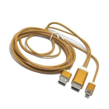 HDTV kabal S-M09 za Samsung S3/S4/S5/NOTE2/NOTE3/NOTE4 (MHL to HDMI) zlatni