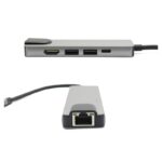 Hub Type-c na HDMI Type C 2xUSB3.0 LAN (5 u 1) - Slika 2