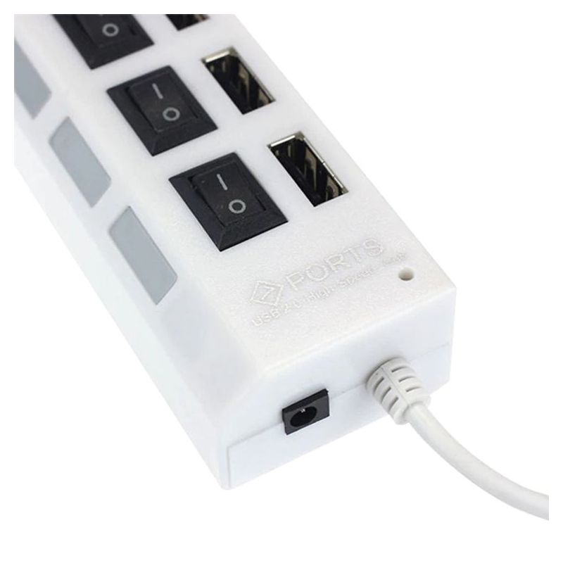HUB USB 2.0 Hi-speed 7 porta beli