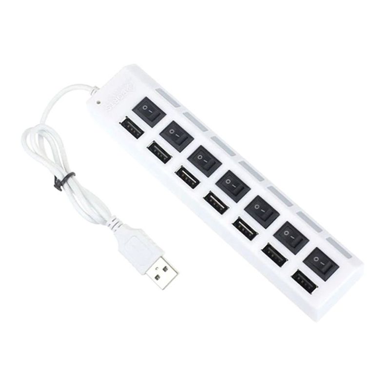 HUB USB 2.0 Hi-speed 7 porta beli