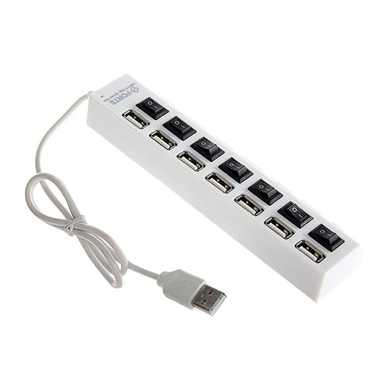 HUB USB 2.0 Hi-speed 7 porta beli