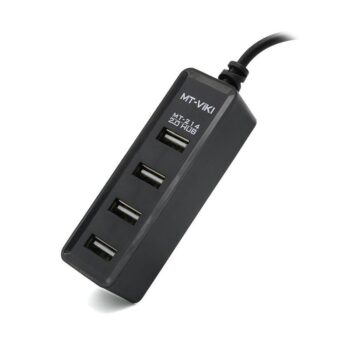 HUB USB 2.0 MT-214 4 porta crni MT-VIKI