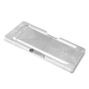 Kalup za lepljenje stakla ALUMINIUM za Samsung G925 Galaxy S6 Edge sa gumenim dodatkom za laminaciju