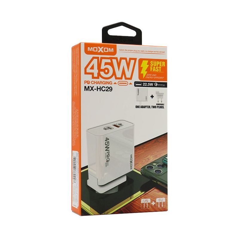 Kuciste punjaca Moxom MX-HC29 Pd 3.0+QC 3.0 45w