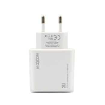 Kucni punjac Moxom MX-HC20 2xUSB 5V/2.4A Type C beli
