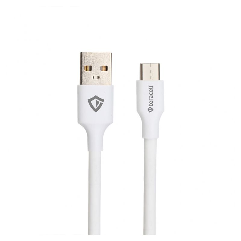 Kucni punjac Teracell Evolution TC-04, QC PD, USB-PD 18W+18W, 36W (total) sa Type C kablom beli