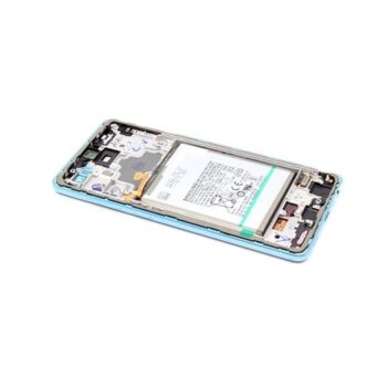 LCD za Samsung A725/A726 Galaxy A72/A72 5G + touchscreen + frame blue Full ORG