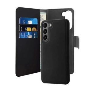 Maskica Puro novcanik 2u1 za Samsung S916B Galaxy S23 Plus crna