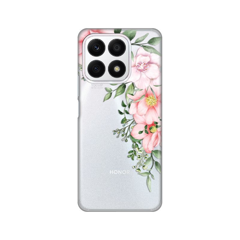 Maskica Silikonska Print Skin za Honor X8a Gentle Rose Pattern