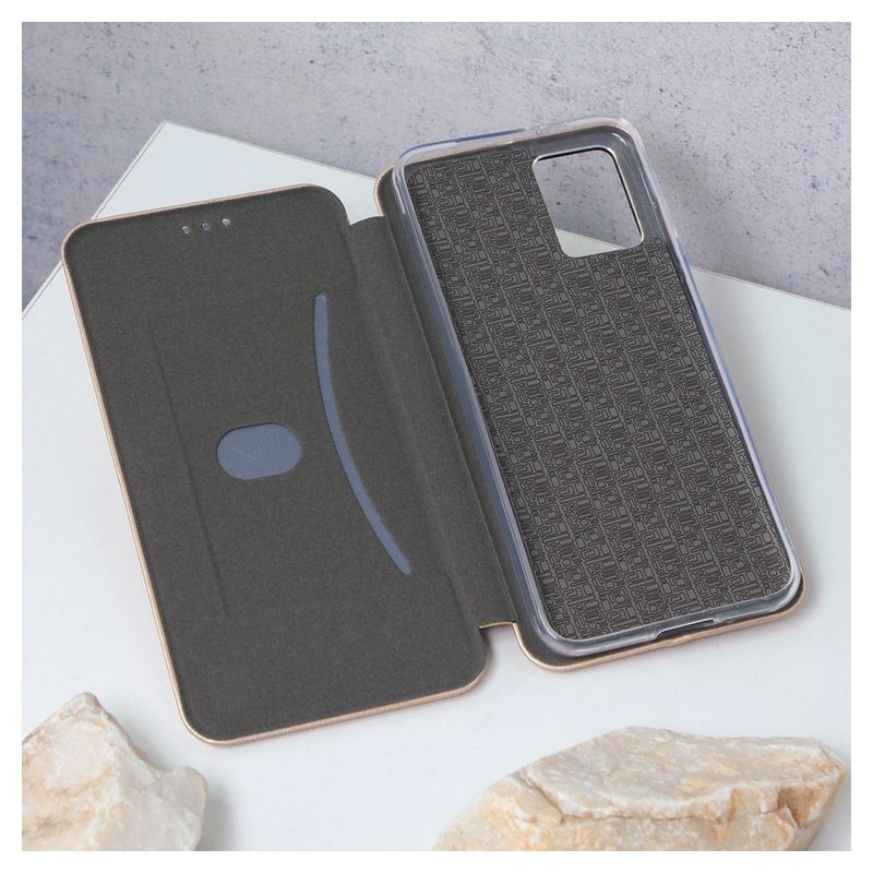 Maskica Teracell Flip Cover za Motorola Edge 30 Neo zlatna