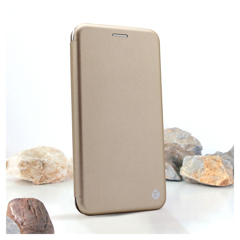Maskica Teracell Flip Cover za Motorola Edge 30 Neo zlatna