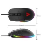 Mis gejmerski zicni UX1 HERO crni FANTECH - Slika 3