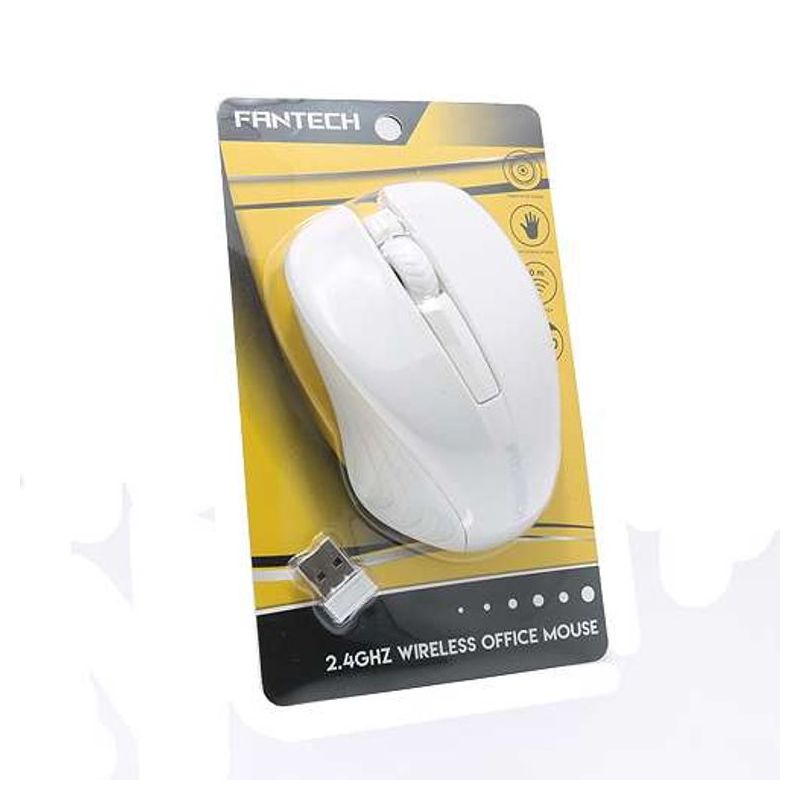 Mis kancelarijski bezicni W189 beli FANTECH