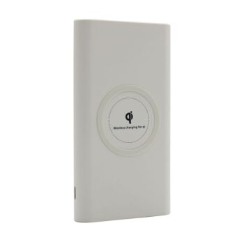 Power bank FAST 10000mAh+ bezicni punjac (QI) beli