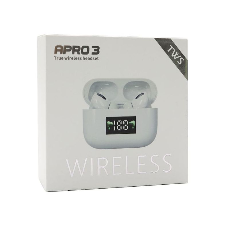 Slusalice Bluetooth Airpods Apro3 bele
