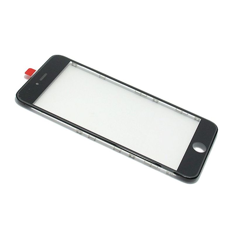 Staklo touch screen-a za Iphone 6S PLUS sa frejmom + oca black Staklo touch screen-a za Iphone 6S PLUS sa frejmom + oca black - Slika 1