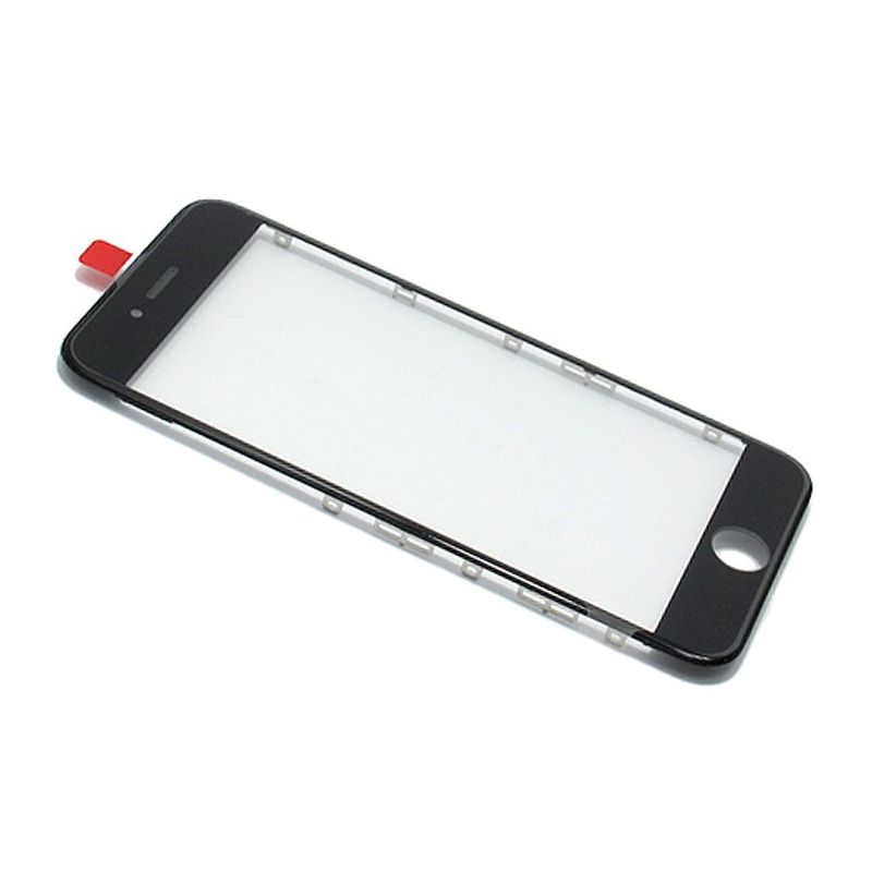 Staklo touch screen-a za Iphone 6S sa frejmom + oca black Staklo touch screen-a za Iphone 6S sa frejmom + oca black - Slika 1
