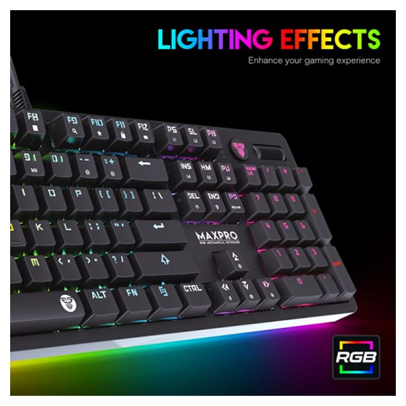 Tastatura gejmerska mehanicka zicna MK851 RGB MAX PRO crna FANTECH