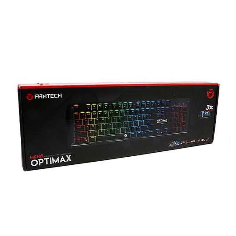 Tastatura gejmerska mehanicka zicna MK885 RGB OPTIMAX crna FANTECH