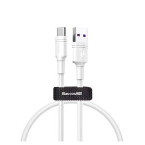 USB data kabal BASEUS DOUBLE RING za Huawei Type C 5A 1m beli