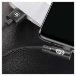 USB data kabal BASEUS ELBOW micro 2A 1m crni - Slika 4