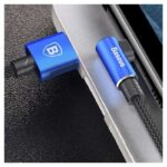 USB data kabal BASEUS ELBOW micro 2A 1m plavi - Slika 6