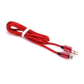 USB data kabal MONSTERSKIN FLASH microUSB 1m crveni