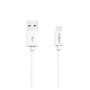 USB data kabal Moxom CC-50 2.4A FAST microUSB 30cm beli