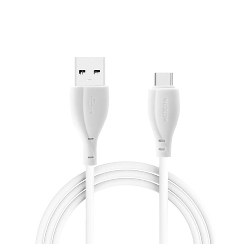 USB data kabal Moxom CC-64 FAST Type C 1m beli USB data kabal Moxom CC-64 FAST Type C 1m beli - Slika 1
