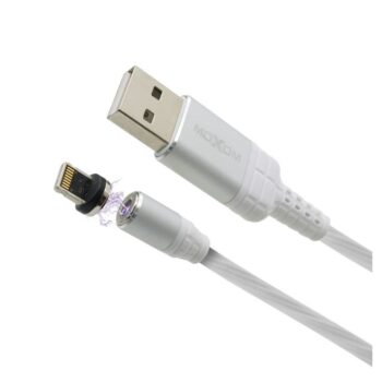 USB data kabal MOXOM Led flowing MX-CB67 lightning beli