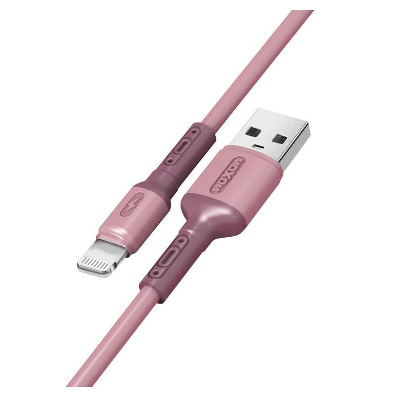 USB data kabal MOXOM MX-CB53 LIGHTNING roze