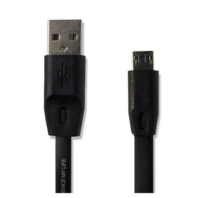 USB data kabal REMAX quick charge&data full speed micro crni 1m
