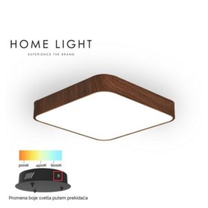 VESTA 528 PLAFONSKA SVETILJKA 36W 3000/4500/6000K TAMNO DRVO