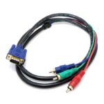 VGA kabal na 3 RCA 1.5m crni