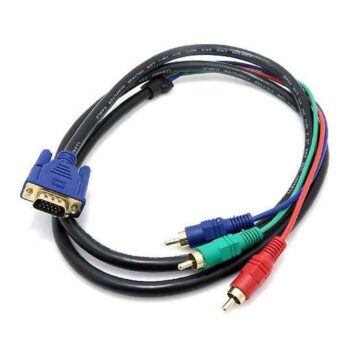VGA kabal na 3 RCA 1.5m crni