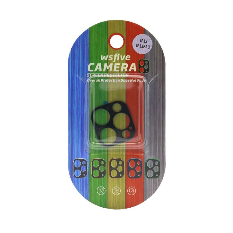 Zastita za kameru aluminijumska za Iphone 12/12 Pro (6.1) crna