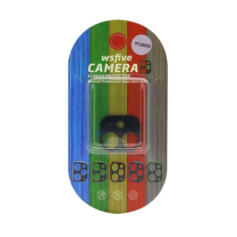 Zastita za kameru aluminijumska za Iphone 12 Mini (5.4) crna
