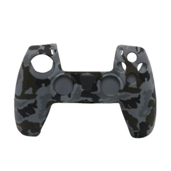 Zaštitna futrola silikon za PS5 joypad maskirno crno-crvena